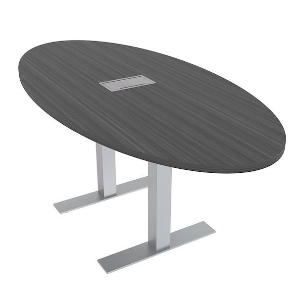 Skutchi Designs 33.5 in W, 69.5 in L, 29 in H, Engineered Wood Top, Grey HAR-OVL-34x70-T-ELEC-ASIANNIGHT - main
